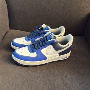 Nike Blue and White Sneakers